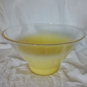 Mid Century Modern Blendo Large Chip Snack Bowl Colorful Yellow Easter Dish
